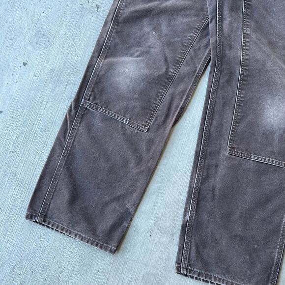 Carhartt faded brown double knee work wear carpenter pants - Picture 4 of 9
